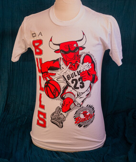 Chicago Bulls 90s Vintage T-shirt Original New Ol… - image 3