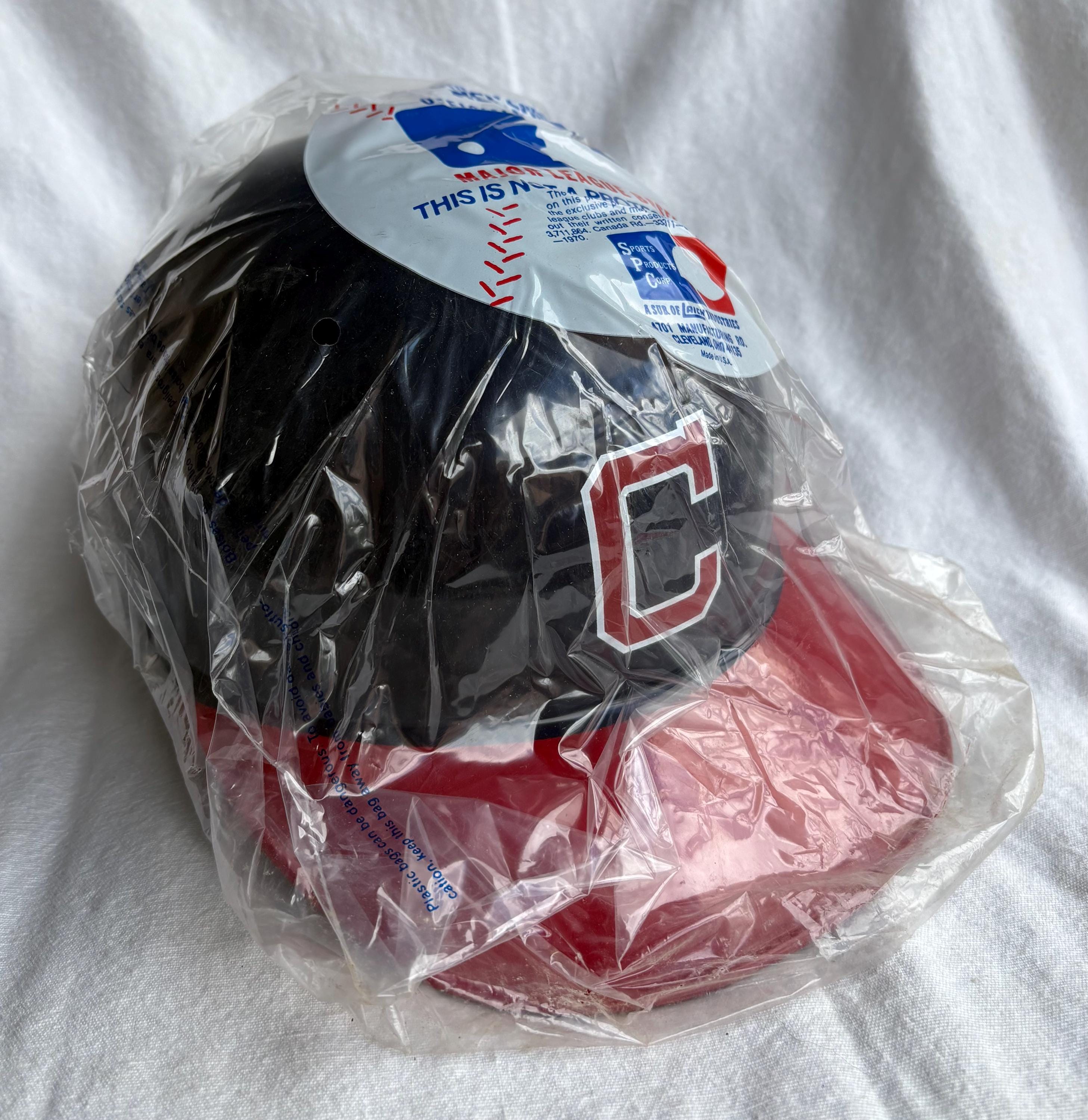 Cleveland Indians Souvenir Batting Helmet • 1980s • Laich • Mint