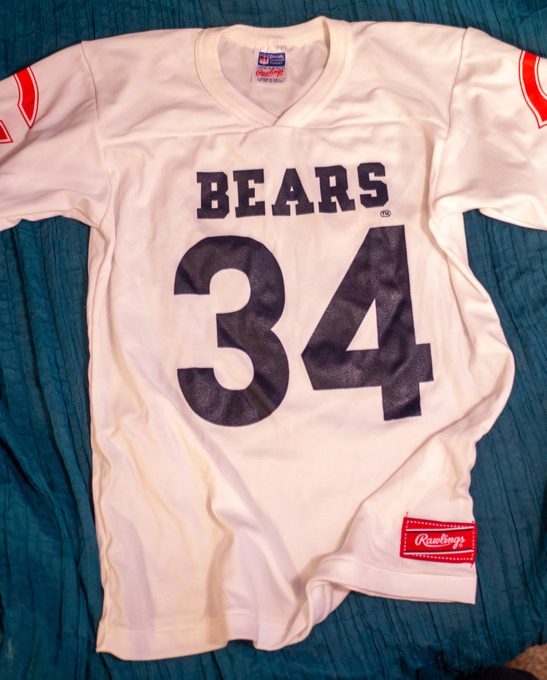 Chicago Bears Vintage 80s Rawlings NFL Souvenir Jersey Etsy