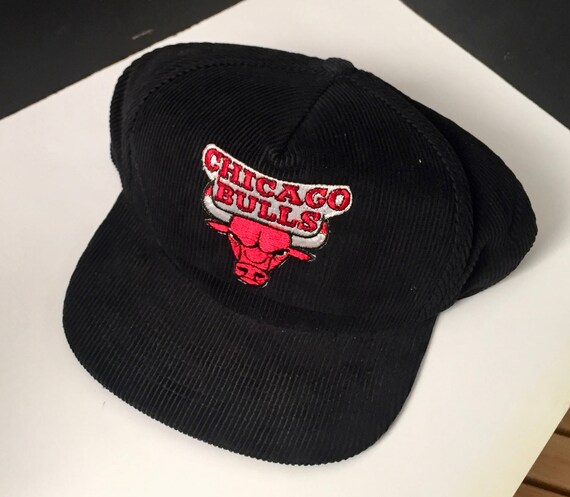 Vtg Chicago Bulls NBA Chicago Basketball Black cor