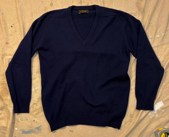 Pringle cashmere sweater mens v neck made Gem