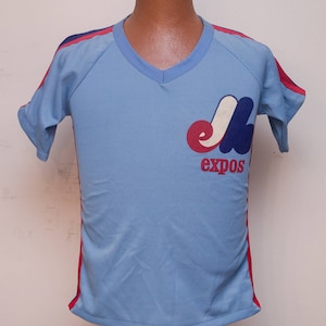 1980s Vintage Montreal Expos Jersey - Official License MLB Pro-Knit