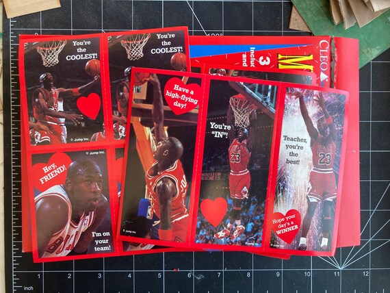 Michael Jordan Valentines Cards From the Early 90s • Unopened