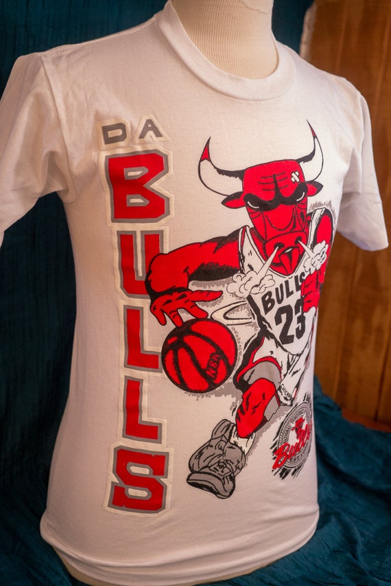 Chicago Bulls 90s Vintage T-shirt Original New Ol… - image 1