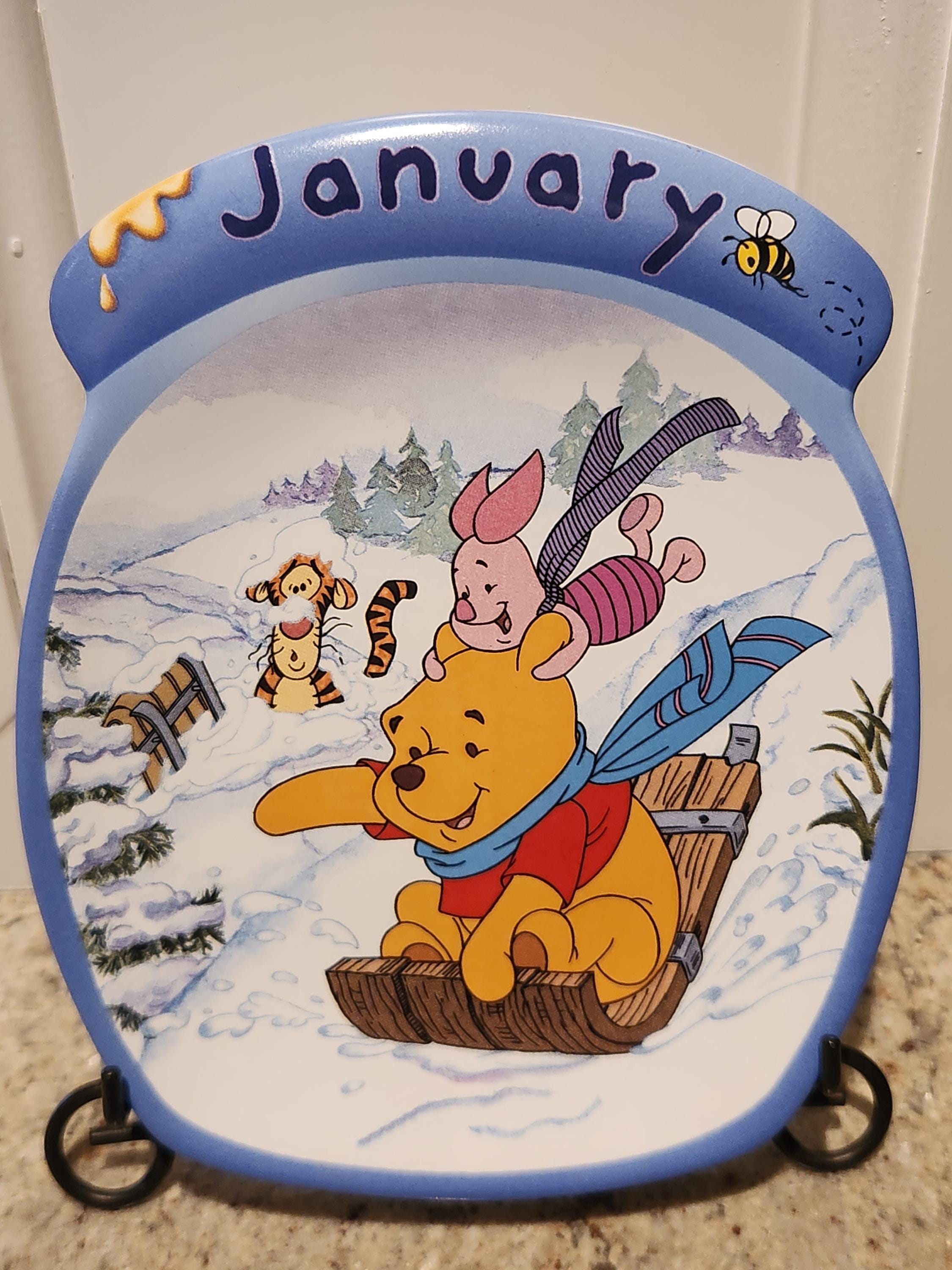 Winnie the Pooh Calendar Plate - Etsy