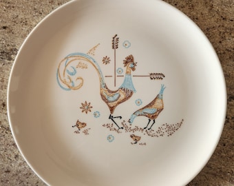 Taylor Smith Taylor Reveille Rooster Chicken Dinnerware Set, 31