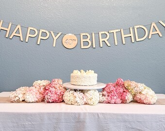 Wooden Birthday Banner: Reusable Milestone Party Decor