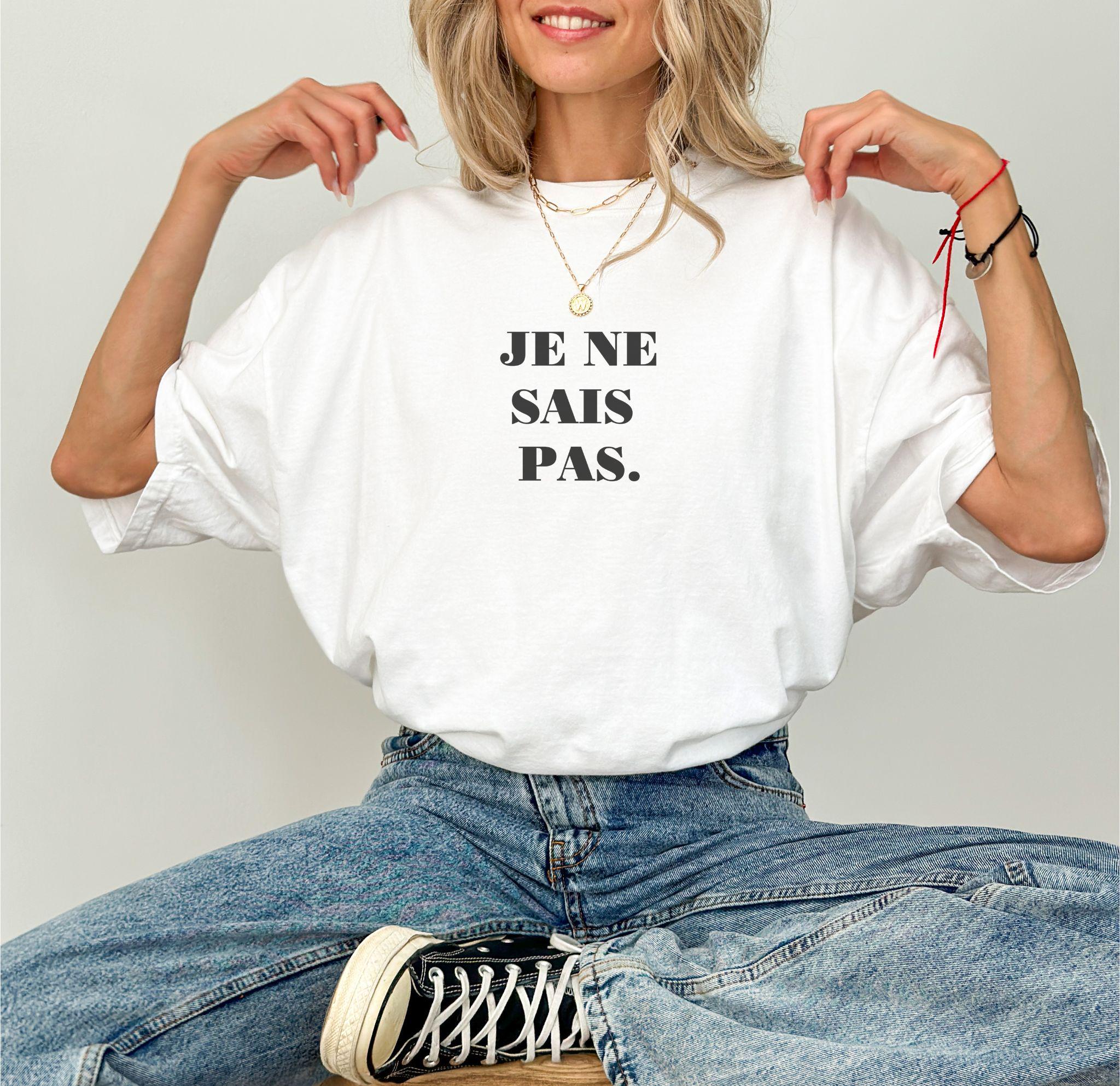 Je Ne Sais Pas Shirt Etsy Canada