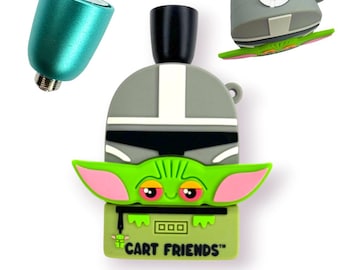 Cart Friends Green Monster Flashlight Threaded Battery + Flashlight Attachment Included