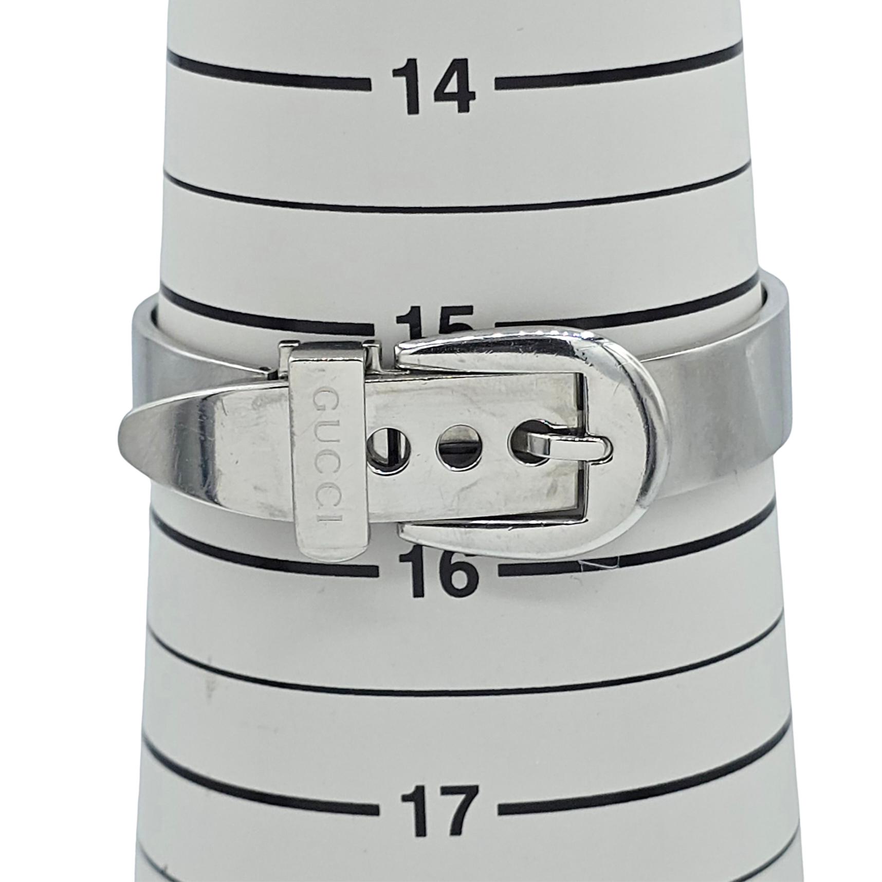 GUCCI Women’s Vintage 6700L Stainless Steel Buckle Watch Silver Black Bloom and Time PH | Vintage 1998 Gucci 6700L – Sleek Black  main image 4