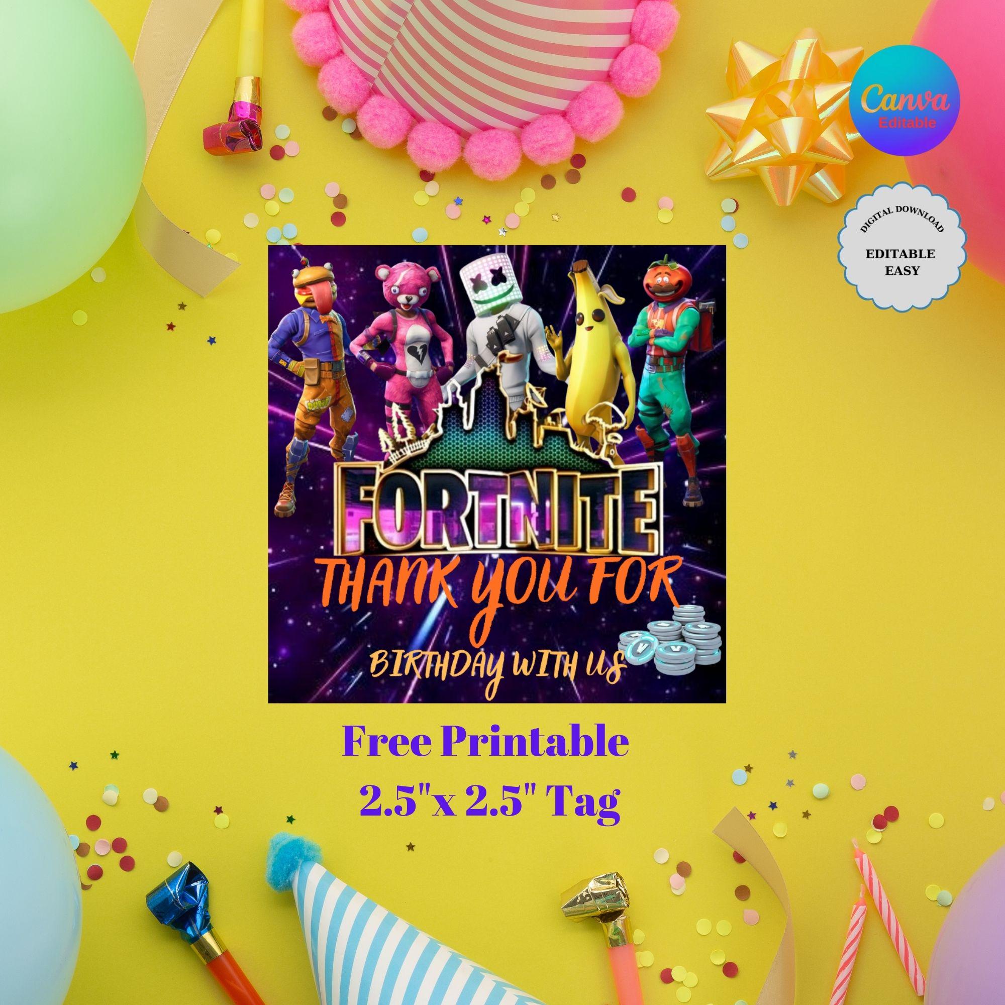 editable-birthday-invitation-with-thank-you-card-included-birthday-party-template-video-game-birthday-invite-download-canva-etsy