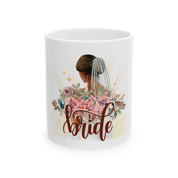 Radiant Bride: Exquisite Wedding Mug Gift for the Beautiful Bride