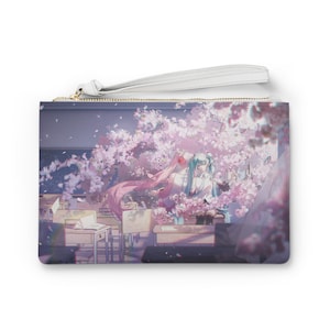 Hatsune Miku Clutch Bag – Anime Inspired Cosplay Purse, Vocaloid Fan Gift, Kawaii Fashion Accessory for Conventions