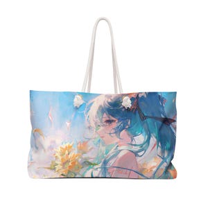Hatsune Miku Weekender Bag - Spacious Travel Tote for Anime Fans & Cosplayers, Stylish Gift for Conventions, Birthdays