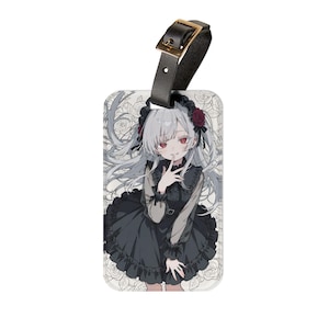 Gothic Anime Luggage Tag - Magical Travel Accessory, Unique Gift, Stylish Baggage Label, Cosplay Travel Companion, Vintage Design