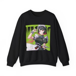 Art print sweatshirt Zenless Zone abstract crewneck, Ellen Joe minimalist graphic pullover, unisex cozy jumper, modern art sweater