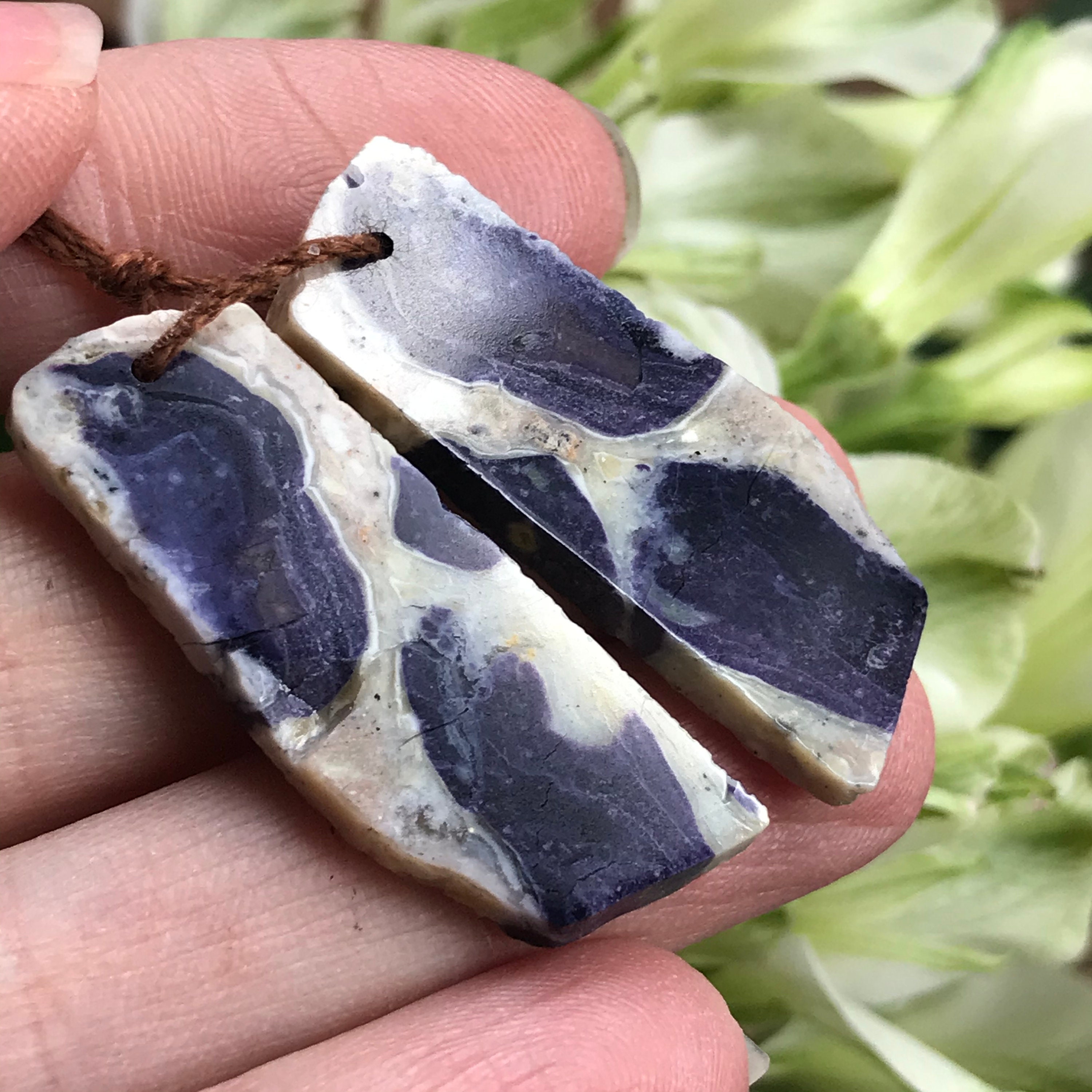 purple opal earrings