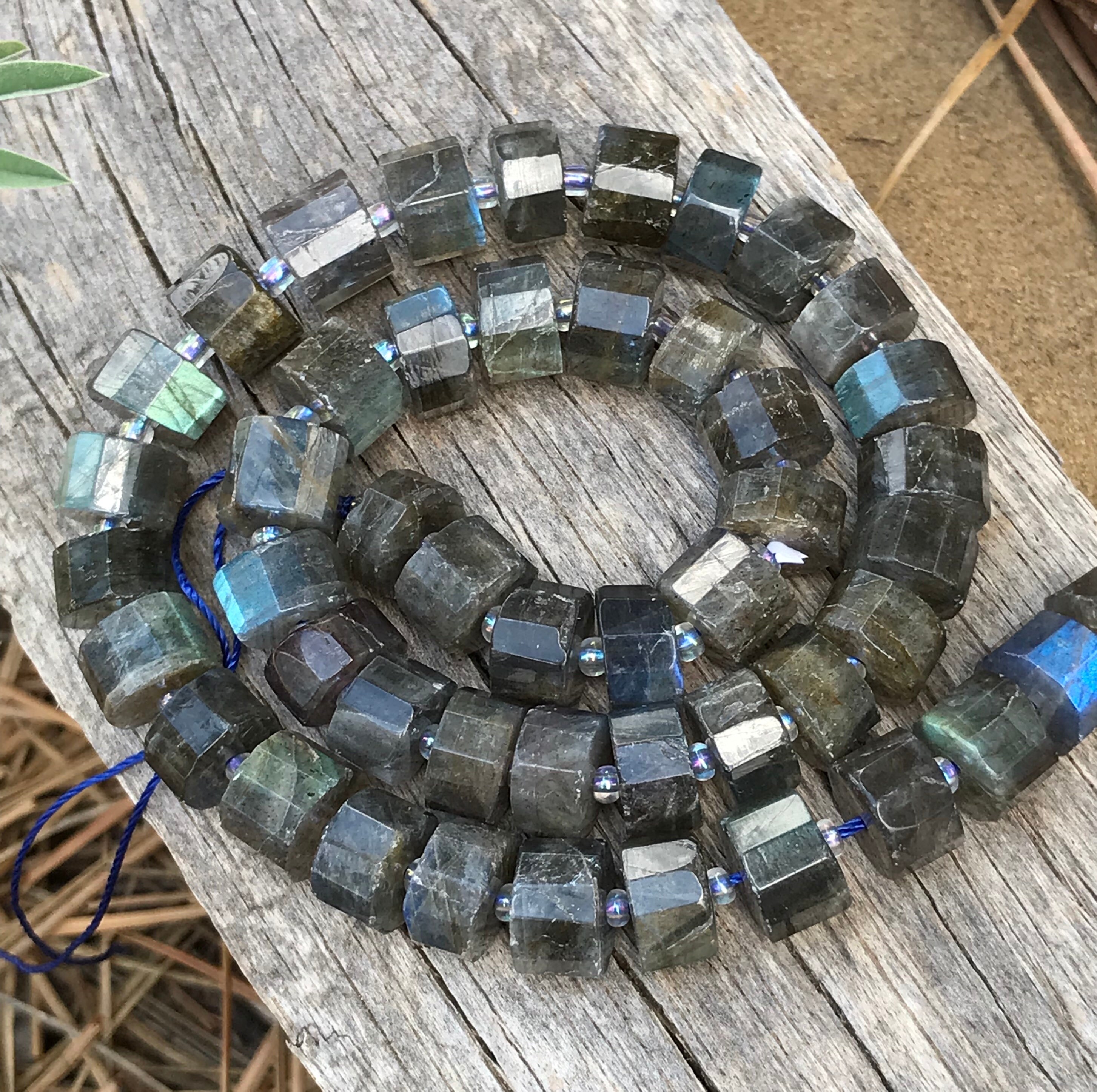 Labradorite beads faceted wheels modern style full strand natural ...