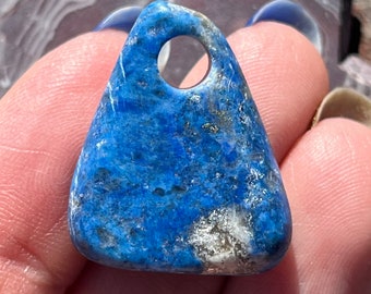 Drilled Gemstone Pendants little Lapis Lazuli large holed