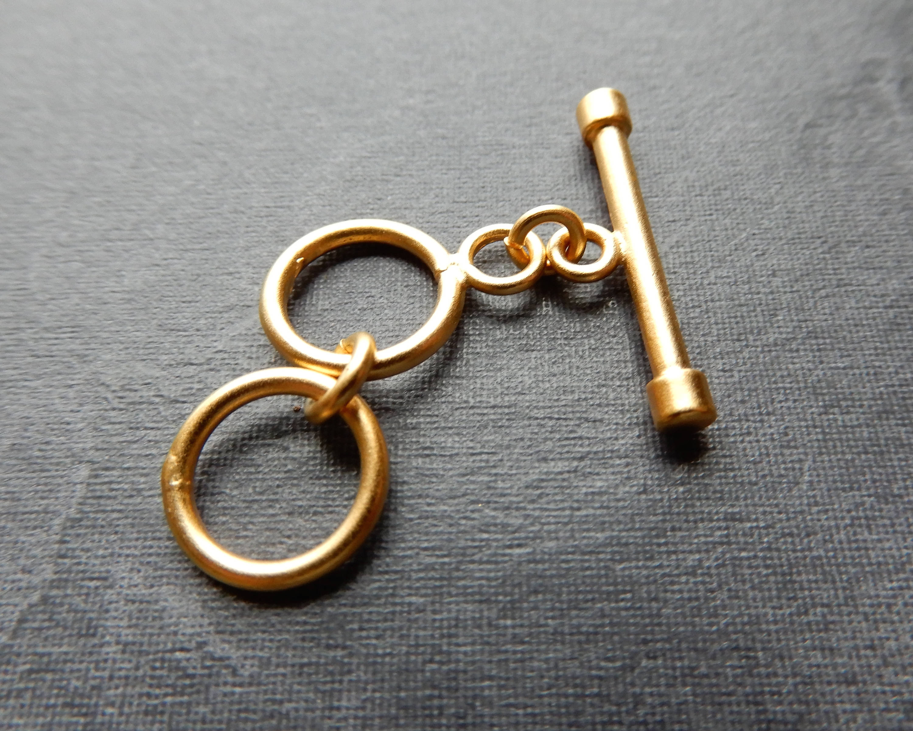 Adjustable Toggle Clasp Vermeil for necklace or bracelet double