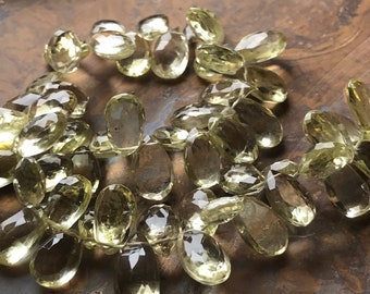Carnelian and Golden Quartz faceted briolettes onion shaped full strand Carnelian and Golden Quartz faceted briolettes onion shaped full strand