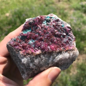 Cobaltoan Calcite Morocco Pink Turquoise large natural gemstone specimen