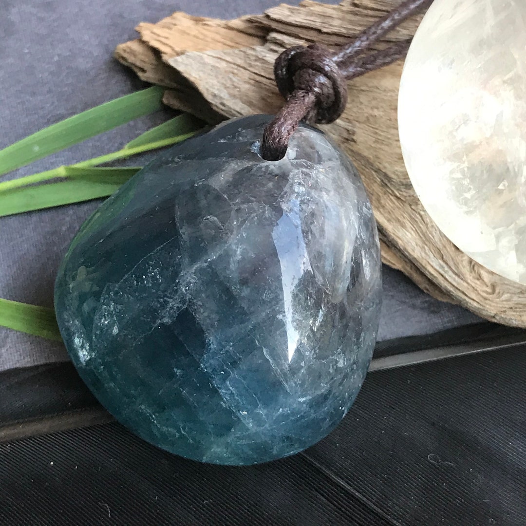 Mens Gemstone Necklaces Crystal Stone Natural AAA Fluorite Etsy