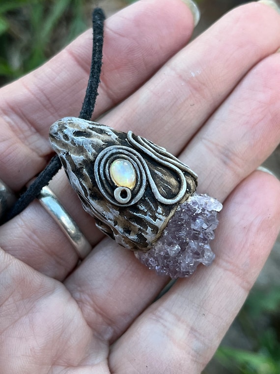 Opal 2024 amethyst necklace