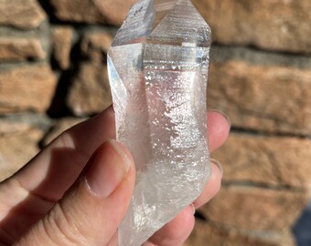 Lemurian quartz crystal natural Brazil quirky shape