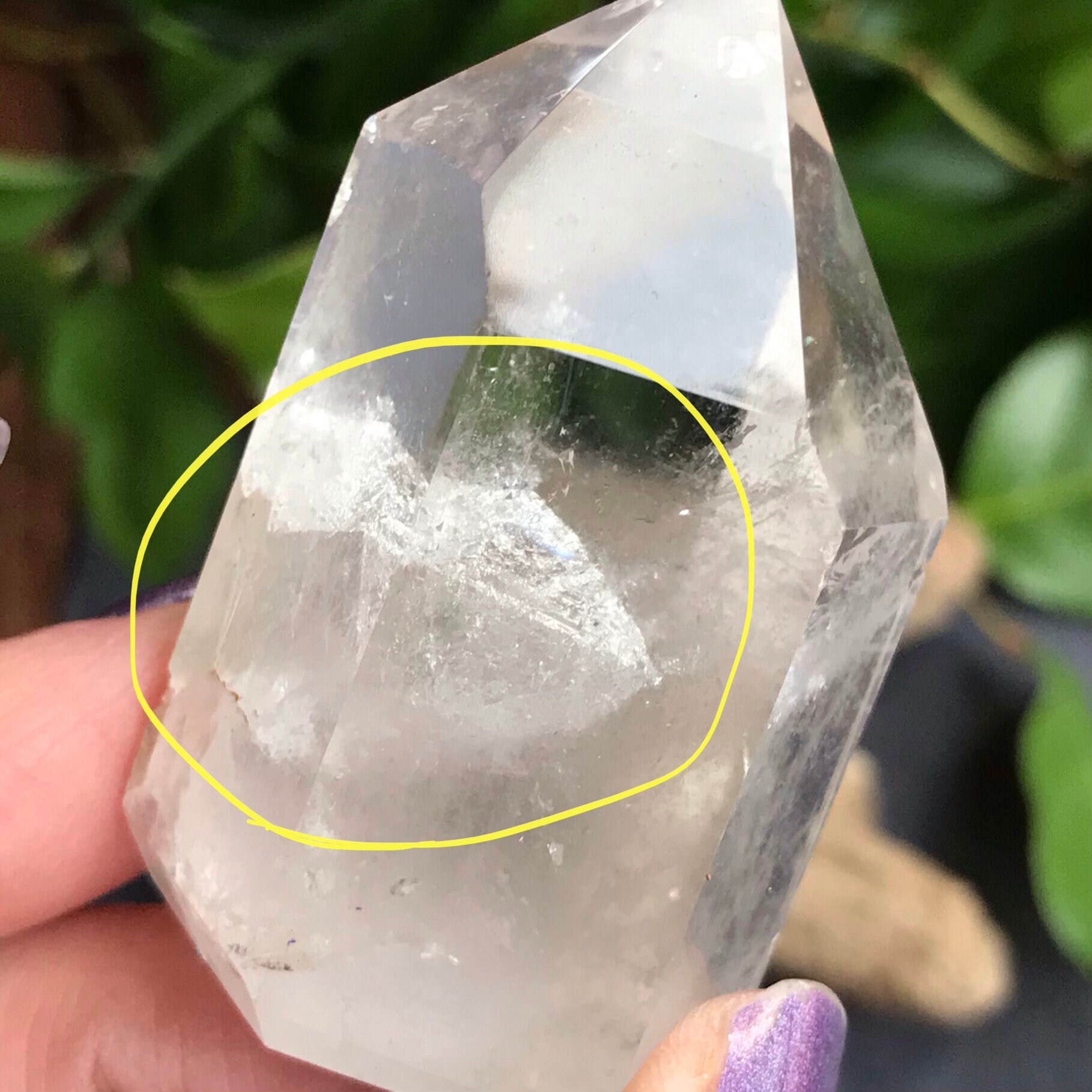 Manifestation Quartz crystal point tower rare formation