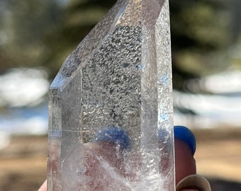 Starbrary Quartz cut base tower self standing crystal point