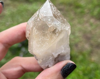 Elestial quartz smoky gemstone natural scepter citrine