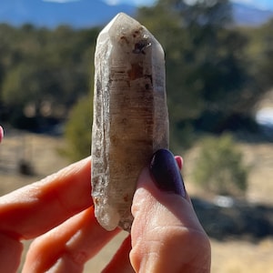 Fujian Smoky Quartz with Spessartine Garnet natural crystal rough gemstone rare image 2