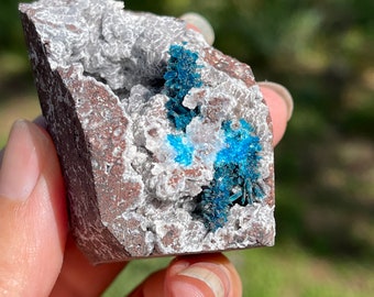 Cavansite in Matrix stalactite formation natural stone gemstone