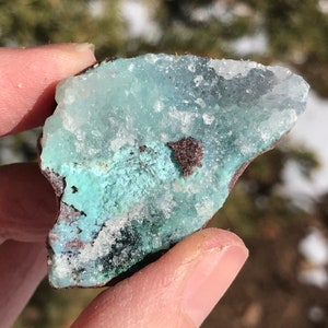 Chrysocolla Gem Silica Drusy Druzy Specimen mineral image 5