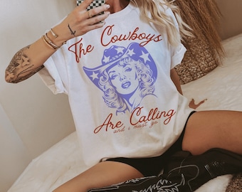 The Cowboys Are Calling and I Must Go Graphic Tee | Vintage Western Spirit