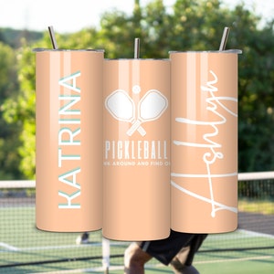 Pickleball Becher personalisiert | Pickleball Team Geschenk für Männer und Frauen | Trink Dich rundum | 20 oz Tumbler