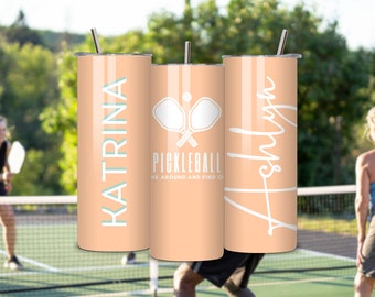 Pickleball Tumbler Personalized | Pickleball Team Gift for Men And Women | Dink Around | 20 oz Custom Tumbler