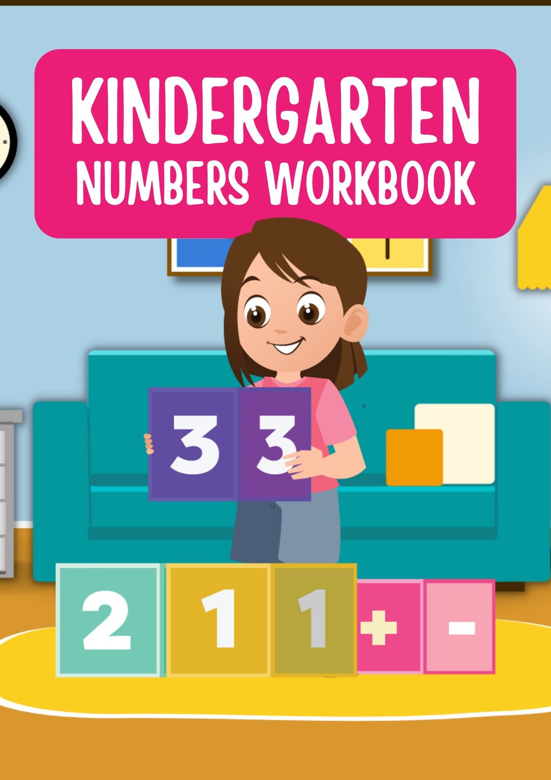 Kindergarten Math Numbers Workbook - Etsy