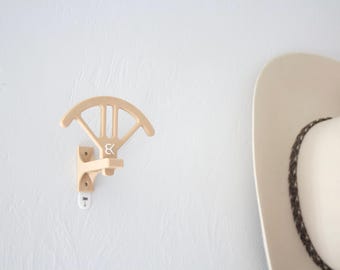 Cowboy Hat Wall Mount: Adjustable Hat Display