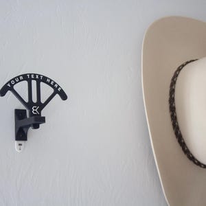 Custom Cowboy Hat Wall Mount: Adjustable Hat Display
