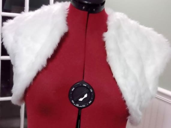 Elfenbein Braut Bolero, Plus Size Kunstpelz Shrugs, Kurzarm