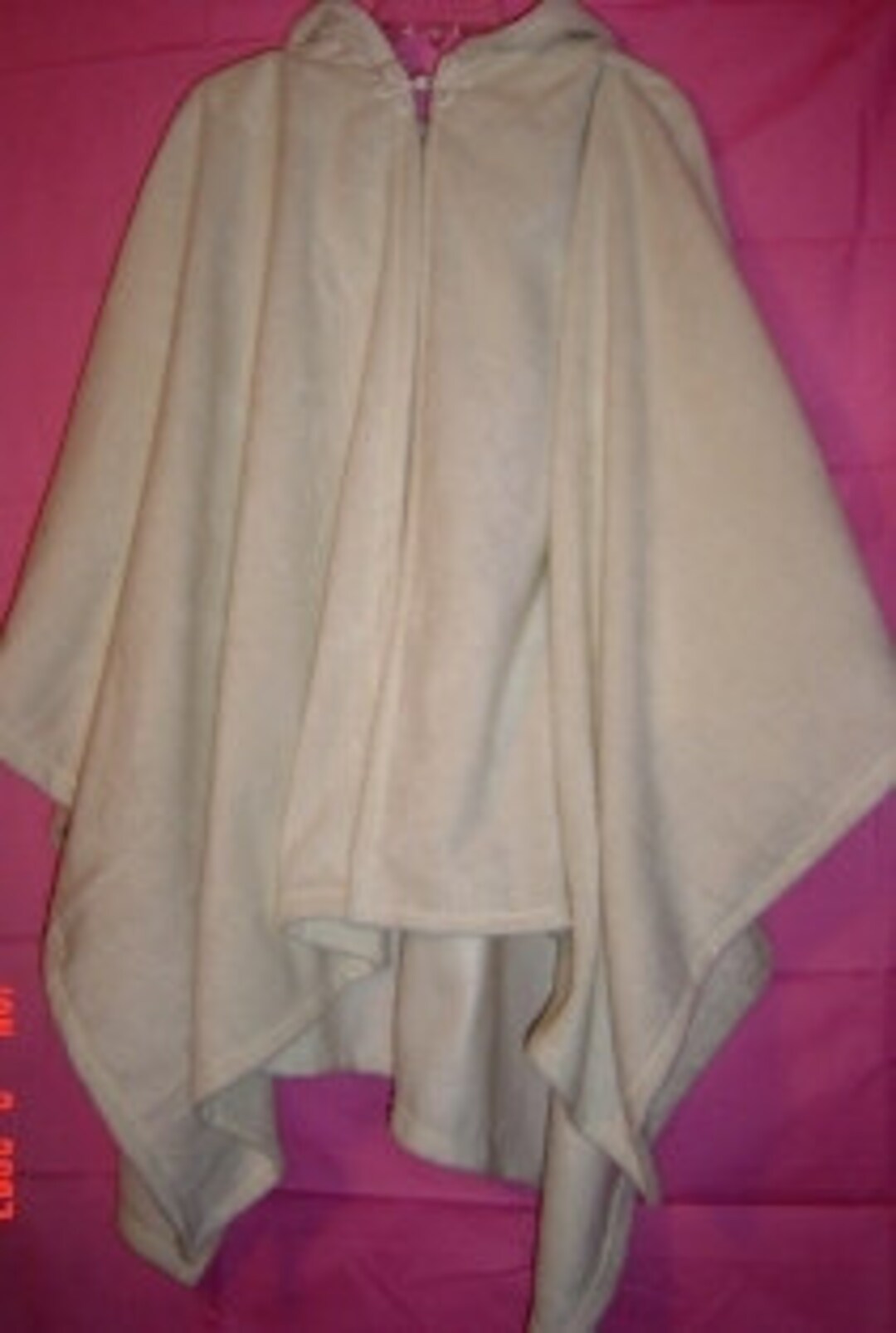 White Cape,white Hooded Capes,fleece Cloak,hooded Fleece Ponchos Etsy