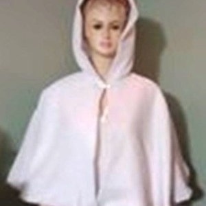 White Velvet Bridal Cape,Victorian Cloak,Hooded Velvet Cape, Wedding Cover Up