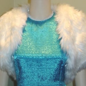 Ivory Faux Fur Shrug,Fur Bridal Bolero,Fur Shrug,Short Sleeve Wedding Jacket
