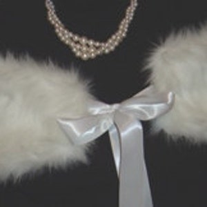 White Faux Fur Bridal Stole,Wedding Wrap,Bridal Shawl,Cover up