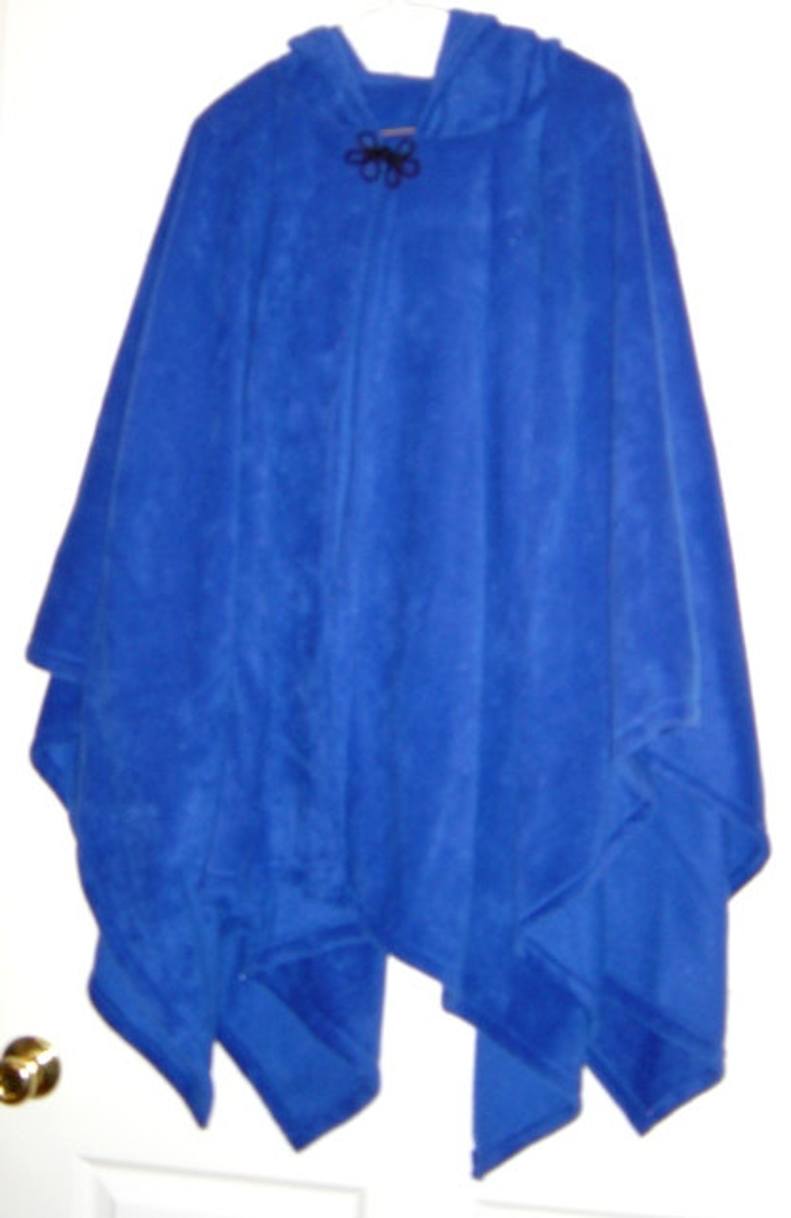 Royal Blue Capes Hooded Fleece Cloakshooded Capesfleece - Etsy