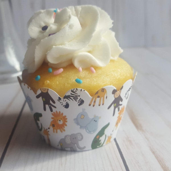Jungle Cupcake Wrapper Etsy