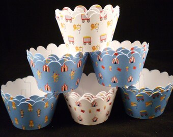 Circus Cupcake Wrappers (12)