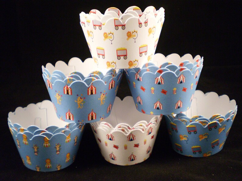 Circus Cupcake Wrappers 12